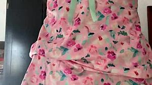 Innocent Pajama Girl Caught Flashing On Hidden Spy Cam