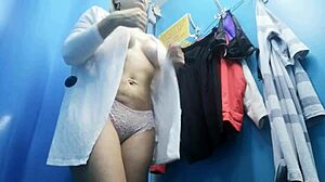 hey check out this russian girl flashing big boobs nipples in dressing room