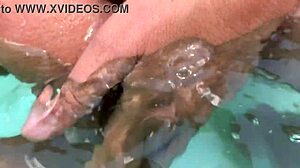 Heart pounding underwater creampie fills her dildo-stuffed pussy