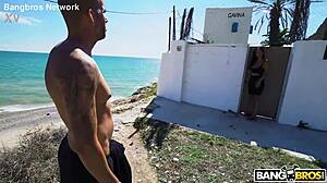 shaved latina brunette public outdoor revenge creampie deepthroat fuck