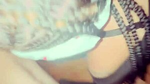 real couple's hot latina girlfriend gets pussy licked and tits sucked before creamy bedroom creampie