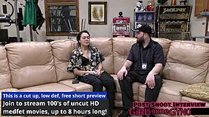 my neighbor mara luv spreads for first gyno exam backstage