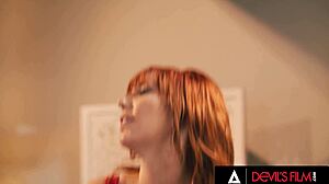 busty stepmom catches stepson jerking RIDES to rough creampie