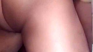 sexy curvy roommate gf shows off big ass lingerie dorm play