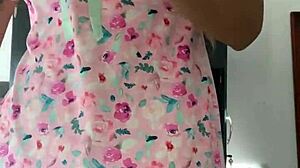 Innocent Pajama Girl Caught Flashing On Hidden Spy Cam