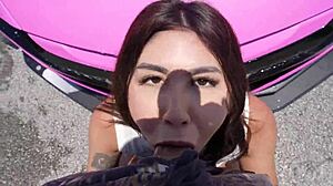 i got insane sloppy public carwash blowjob from sherri moon almost caught swallowing teddy tarantino's load