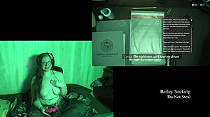 Big Titted BBW Glasses Girl Strips Naked At Lake House Part 4