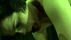 rough maledom ties up tattooed european sub for hard spanking then blasts facial cumshot