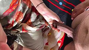 Secretly filmed punjabi bhabhi's wild big cock pounding