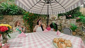 Three Horny Wives Seduce Foursome at Palm Royale Club