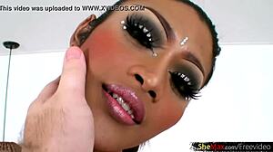 damn this ladyboy's round boobs and monster cock got me hard already