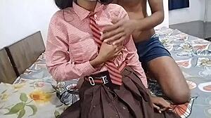 curious about indian schoolgirl's first rough fuck after class with big cock?
