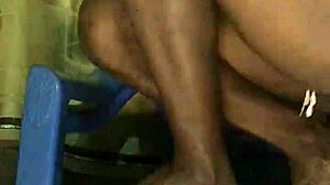 Stripping seductively in panties and bra tease