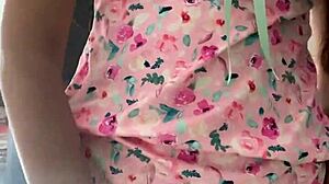 Innocent Pajama Girl Caught Flashing On Hidden Spy Cam