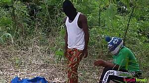 Ebony Queen Bush Banged Morning Workout Ranch Trainer Multiple Cumshots