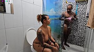 חברה BBW שמנה מזיינת בסתר את אשתי העבה
