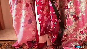 asian cosplay kimono girls group deepthroat tits ass sex