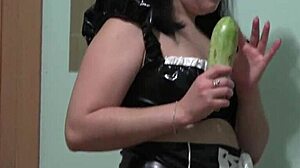 governess bends doggystyle for extreme insertions in gaping anal ass