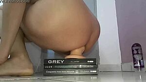 A Prostitute Stretches Her Big Asshole Up And Down On Huge Plugs Then Swallows Giant Pumpkin