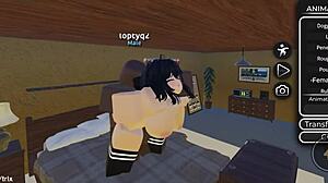 roblox slut craves serving her master's big black cock commands