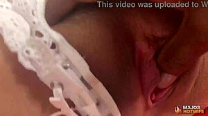 marcia hase eats cum from rome major's big black cock petite milf passion!