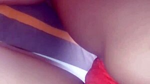 real latina couple's dirty pierced nipple pussy lick closeup homemade