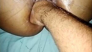 i can't believe how deep this huge fisting insertion stretches me out...