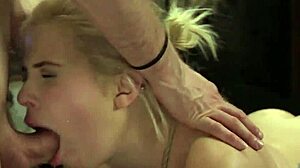 blonde slave bound doggy threesome whipped