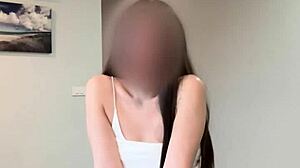 what if cute asian teen's beautiful shaved pussy gets cum on belly?