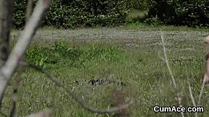 Naughty babe sucks blowbang cocks for massive facial cumshot bukkake 😈💦👅