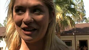 Exhibitionist Danish Couple Fucks Outdoors with Cumshot Facial