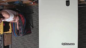 Beautiful Big Tit Thief Rides Boss Cock Secretly