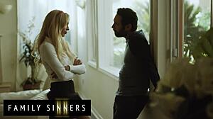 stepsister moans as stepbro fingers her shaved pussy deeply?