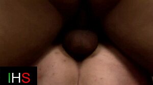 whoa, sexy blonde teen getting her shaved pussy wrecked by that muscular black stud's monster cock!