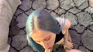 stepbrother rams my round ass rough then blasts cum all over my slutty face