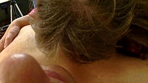 granny carmen lustful deepthroat cock sucking close-up