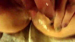 redhead fingers dripping cum from pussy after intense bukkake gangbang