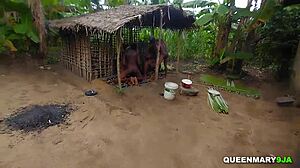 Granny's Hut Turns Into Wild Ebony Creampie Orgy!