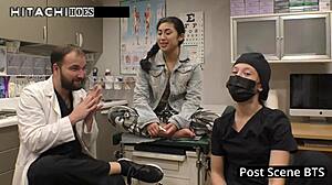 naughty nurse jasmine rose sneaks orgasm on shift