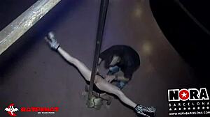 Blonde teen anal slammed hardcore outdoors at spanish nightclub