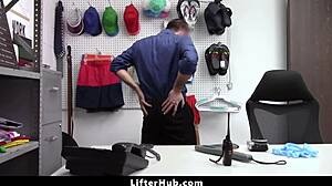 bet you'd punish this teen shoplifter too after she rips clothes for doggystyle in garage