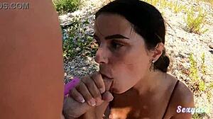 Ever seen a sexy wet ass shake in outdoor pov doggystyle after clothes rip?