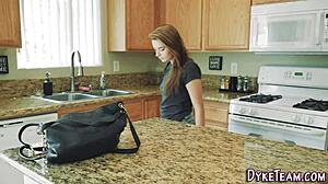 Straight Latina Teen Licks Petite Lesbian Babe!