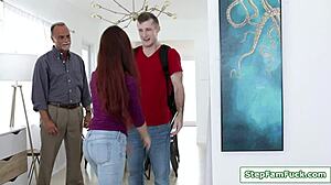 stepsis teases stepbro with blowjob before steamy session