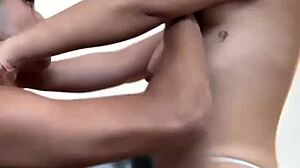 stepsister goes wild and submissive in hotel with spanking
