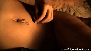 Indian goddess strips teasing her nude brunette body