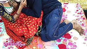 desi bhabi sakshi's hot chut chudai in saree... moans n dirty hindi talk got me