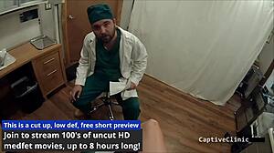 Misty Spreads in Latex Gloves and Handcuffs Rehab POV