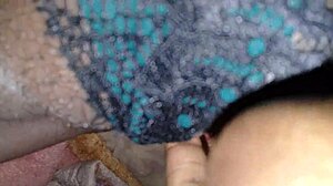 latina screams wet pussy dildo cum in fishnets!