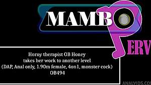 horny brazilian therapist ob honey craves monster dap anal in wild 4on1 session